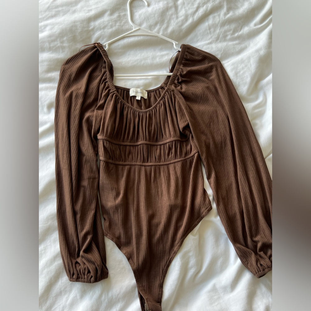 BOHME bodysuit, brown, nwot